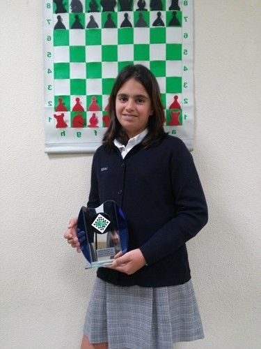 Berta Fernández Monreal, Subcampeona andaluza de ajedrez escolar
