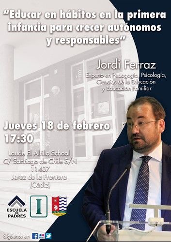 Invitación escuela de padres: Jordi Ferraz