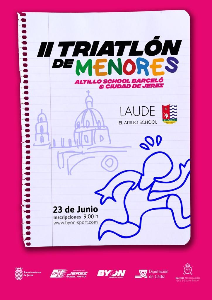 II Triathlon for young people El Altillo School, Barceló and City of Jerez